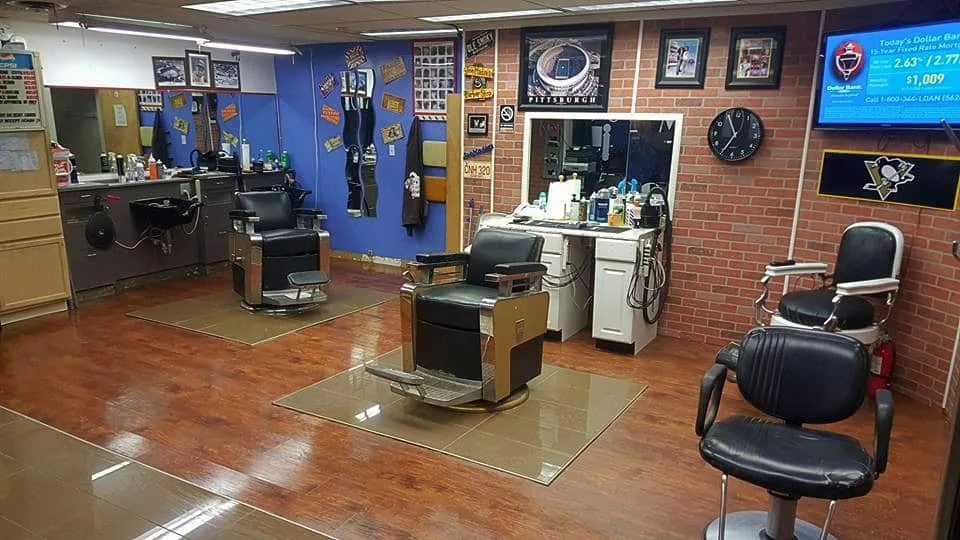 Inside Joe Madia's Barber Shop, Pittsburgh